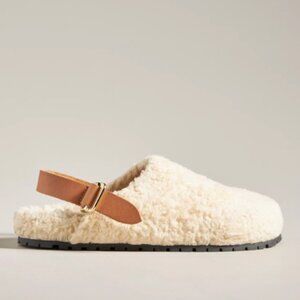 Pilcro Faux Shearling Clog Slippers